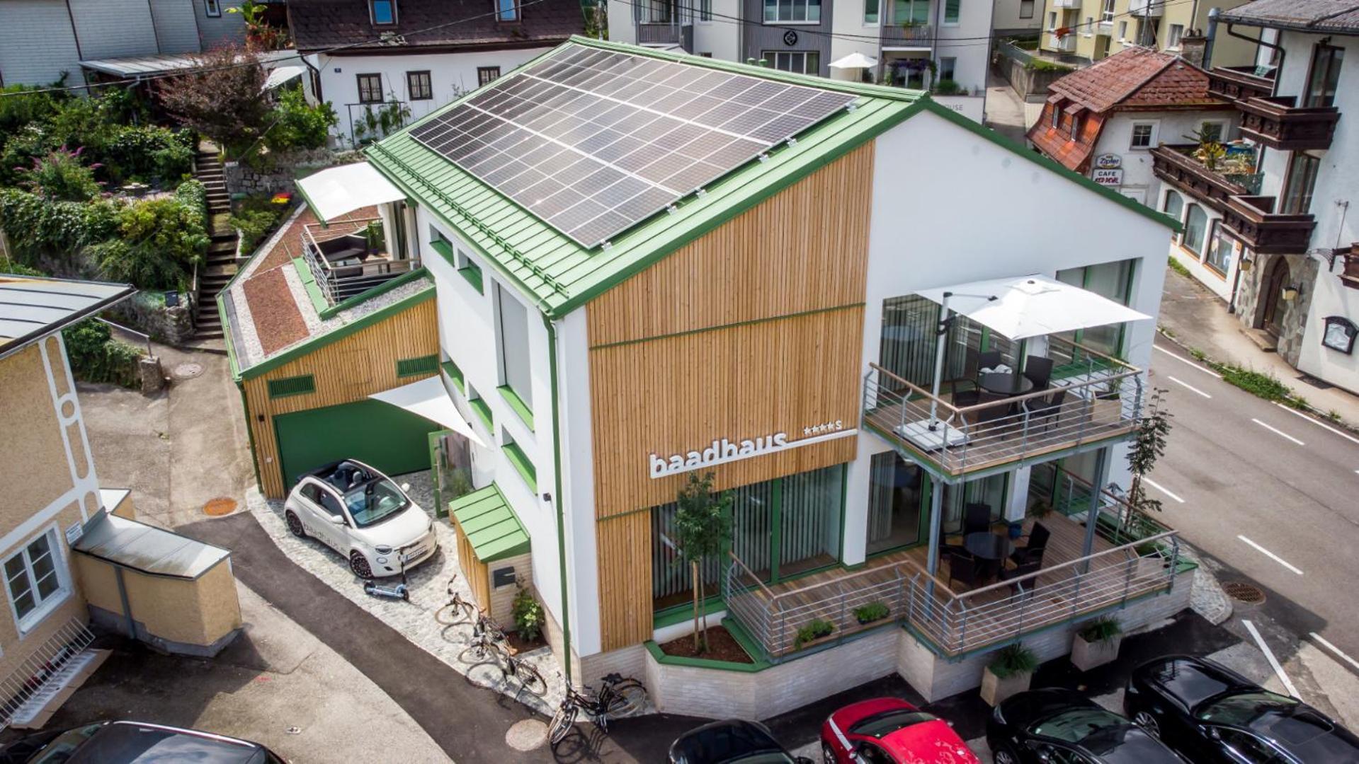 Baadhaus Lägenhet Traunkirchen Exteriör bild